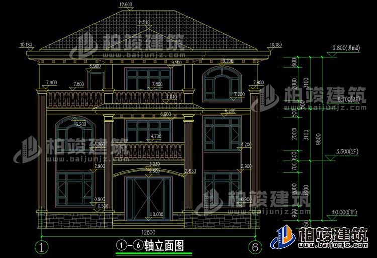 正立面图